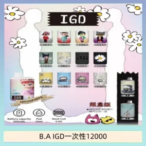 B.A IGD12000口拋棄式一次性電子煙